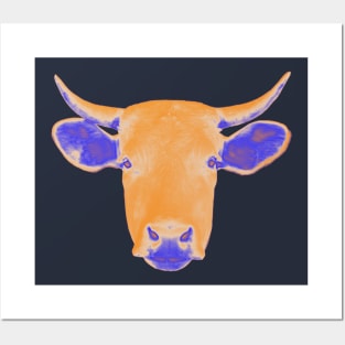 Cow's head Posters and Art